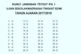 Soal try out kelas 6 2018 dan kunci jawaban. Soal Ipa Usbn Sd 2018 Dan Kunci Jawaban Sekolahdasar Net