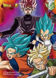 Vegeta's considerably humbled by the end of dragon ball z, accepting goku as the better martial artist and generally mellowing out. Amazon Com Great Eastern Entertainment Dragon Ball Super Goku Vegeta Trunks Zamasu And Goku Black Group Wall Scroll 33 X 44 Inches Posters Prints