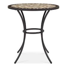 Garden Treasures Pelham Bay Round Outdoor Bistro Table 28 In W X 28 In L Lowes Com In 2020 Bistro Table Outdoor Bistro Table Patio Table