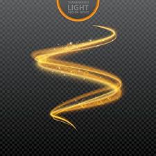 golden light effect on transparent background with realistic sparkles magic light glowing swirl light effect vector illustration golden glow effect png an in 2020 light magic light effect vector illustration