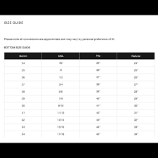 Miss Me Jeans Sizing Jeans Size Chart Conversion Pretty Miss