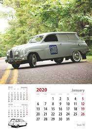 Saab 95 To 9 Wall Calendar 2021 Ebay Saab Calendar 2020 Heritage