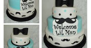 Mustache Baby Shower Cakes Lil Man Mustache Cake Baby