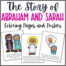 Gen 17:4 as for me, behold, my covenant is with thee, and thou shalt be a father of many nations. Abraham And Sarah Bible Story Coloring Pages And Posters Craft Activity