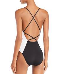 Black And White One Piece Swimsuit Kenneth Cole Across The Atlantic Color Block One Piece Swimsuit Black White One Piece Color Block Swimwear One Piece Swimsuit