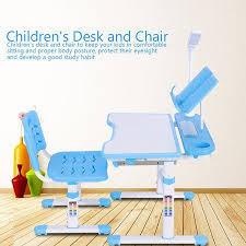 Learning Desk Chair Ymiko Adjustable Height Children S Desk And Comfortable Chair Set With Lamp Kids Study Tabl Childrens Desk Kids Study Table Kids Study Desk