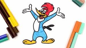 Woody woodpecker movie coloring pages. Colouring Woody Woodpecker Colouring Book Pages For Kids Youtube
