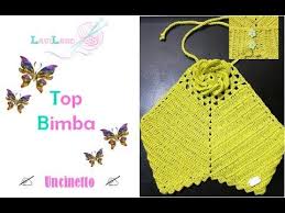 Top Bimba Uncinetto Baby Top Crochet Youtube Crochet Patterns Crochet Bikini Top Crochet Swimsuits