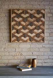 Reclaimed Wood Wall Art Decor Lath Pattern Geometric Etsy Wood Wall Art Decor Reclaimed Wood Wall Art Wood Wall Art