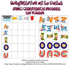 Cosquillitas En La Panza Blogs Juego De Orientacion Espacial Las Vocales Orientacion Actividades De Aprendizaje Preescolares Juegos