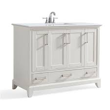 Choose from a wide selection of great styles and finishes. Simpli Home Elise 42 In Off White Bathroom Vanity With Marble Top Lowe S Canada