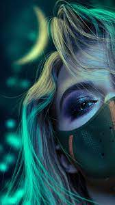 Girl With Mask Wallpaper Iphone Wallpapers Iphone Wallpapers In 2021 Girl Iphone Wallpaper Cartoon Girl Images Mask Girl