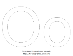 Letra O Para Colorear