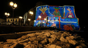 Castel Dell Ovo In Naples Video Installations By Franz Cerami Illuminate The Facade Napolike It