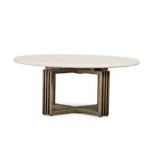 Check spelling or type a new query. Four Hands Mia Round Coffee Table Antique Brass Parchment White