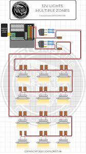 With these diagrams below it will take the guess work out of wiring. How To Wire Lights Switches In A Diy Camper Van Electrical System Explorist Life