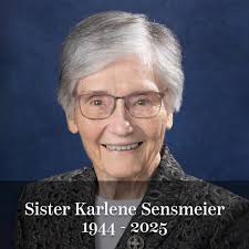 Sister Karlene Sensmeier of Monastery Immaculate Conception in Ferdinand,  Indiana, died at 6:00 p.m.