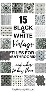 15 Stunning Vintage Black And White Tiles For Bathrooms The Flooring Girl Bathroom Farmhouse Style Tile Bathroom Vintage Tile
