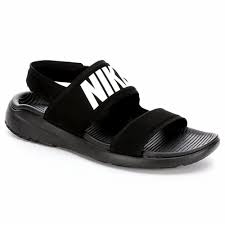 Black And White Nike Sandals Womens Nike Tanjun Women S Sandal With Images Womens Sandals Nike Sandals Nike Tanjun