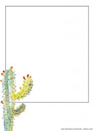 Free Printable Eleanor Cactus Wedding Invitation Templates Cactus Wedding Invitations Free Printable Wedding Invitations Diy Wedding Invitations Templates