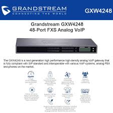Grandstream Gxw4248 48 Ports Fxs Analog Pbx Voip Gateway Pbx Voip Port