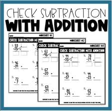 inverse operations addition subtraction worksheets teaching resources tpt