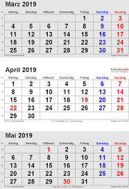Free to download and print. Kalender April 2019 Als Pdf Vorlagen