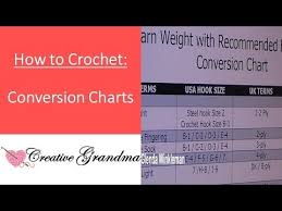 2323 Yarn Weight And Hook Size Conversion Chart Reference