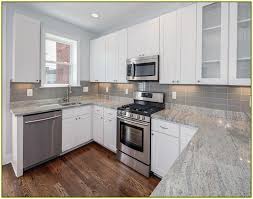 Find ideas and inspiration for white cabinet gray countertop to add to your own home. Pin By Darlene Ross On Kitchen Idea Grey Granite Countertops White Granite Countertops Modern Kitchen Design Grey