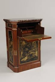 Meuble D Appui Formant Secretaire En Acajou Et Placage D Acajou Ouvrant A Une Porte En Facade Et Un Tiroir En Ceinture Simu Secretaire Meuble Mobilier De Salon