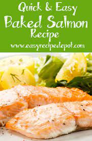 Easy Baked Salmon With Garlic And Rosemary Recipe Recipe Salmon Recipes Baked Easy Easy Salmon Recipes Baked Salmon Recipes