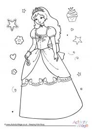 Download this adorable dog printable to delight your child. Princess Colouring Pages