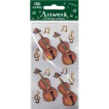 More products are added weekly. Musical Violins Craft Sticker Musical Card Embellishment Craft Supplies Uk