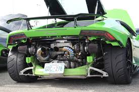 While the twin turbo conversion is undoubtedly impressive, it's the huracán's aesthetics that draws most of the attention. Lamborghini Huracan Twin Turbo Green Car Crazy Dan
