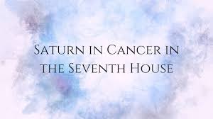 Saturn isn't particularly comfortable in homey cancer, which can make you feel uneasy. Saturn In Cancer And The Seventh House Youtube