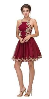 Eureka Fashion 6026 Ivory Homecoming Short Dress With Gold Appliques Quincenera Dresses Dama Dresses Homecoming Dresses Short