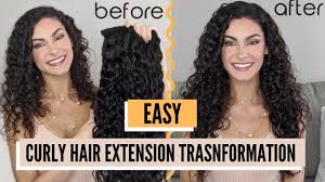 Curly hair extensions are in fact, very real. Easy Curly Hair Extension Transformation Bebonia Curly Hair Extensions Youtube