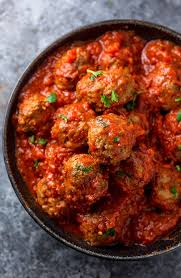 Easy Baked Meatballs Recipe Video With Marinara Sauce Baker By Nature Recipe Easy Baked Meatballs Recipes Easy Meals