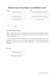 If you follow the link below you will be taken to the sample home insurance policy. Homeowners Insurance Cancellation Letter Template Download Printable Pdf Templateroller
