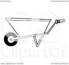 New captain underpants movie 2017 coloring pages. Royalty Free Rf Clipart Illustration Of A Coloring Page Outline Of A Gardening Wheel Barrow By Hit Toon 104439