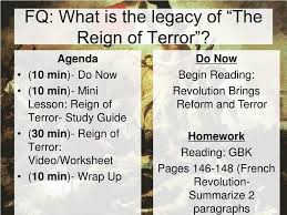 Ppt Fq What Is The Legacy Of The Reign Of Terror Powerpoint Presentation Id 1104854