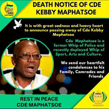 The president of the now disbanded umkhonto wesizwe military veterans association (mkmva) kebby maphatsoe was a soft man who died angry due . Xwrdac 4yyxnmm