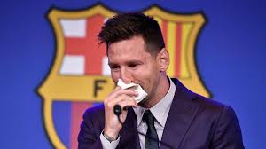 Lionel messi hield vandaag een persconferentie over zijn vertrek bij barcelona en hij hield het niet droog. Sxs1loyq34g2 M