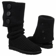 Ugg Womens Boots Women S Classic Cardy Boot Boots Black Ug Ugg Classic Cardy Boots Ugg Classic Cardy Knit Boots