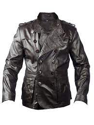 Men S Slick Strut Dark Brown Coat Leather Jacket Men Leather Blazer Jacket Dark Brown Leather Jacket