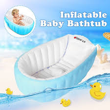 Portable Baby Kids Toddler Inflatable Bathtub Newborn Bath Tub Thick Folding Walmart Com Walmart Com