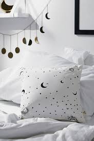 Black And White Moon Duvet Cover Set Black And White Moon Cushion In 2020 Black And White Cushions Duvet Cover Sets Bedding Sets