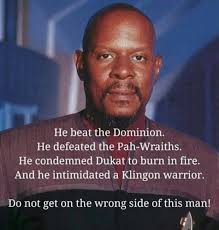 Gatekeepers: "Michael Burnham is a Mary Sue and it's so unrealistic she  keeps swooping in to save the day" Also gatekeepers: "Remember when Sisko  punched Q, a literal omnipotent being? That was