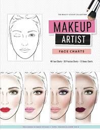 amazon com makeup artist face charts the beauty studio