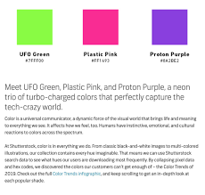 Article by vasilisa tatsiana travert. Y2k Aesthetic Institute Blm Twitterren Shutterstock S 2019 Color Trends Have Super Y2k Sounding Names Ufo Green Plastic Pink Proton Purple Proton Purple Is A Very Close Name To The Game Boy Color S